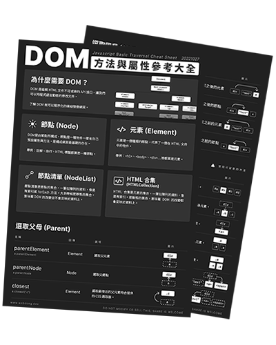 DOM 的樹狀圖表