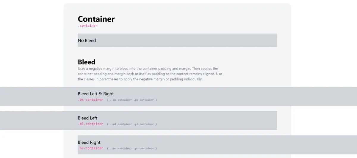 Fixed Size Web Container Example