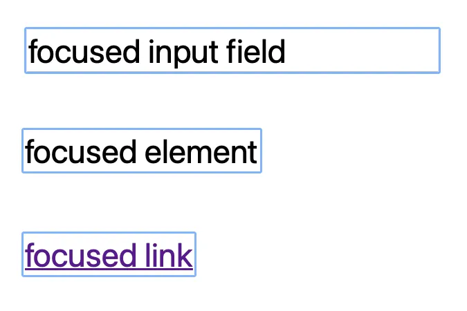 Focus Indicator Example
