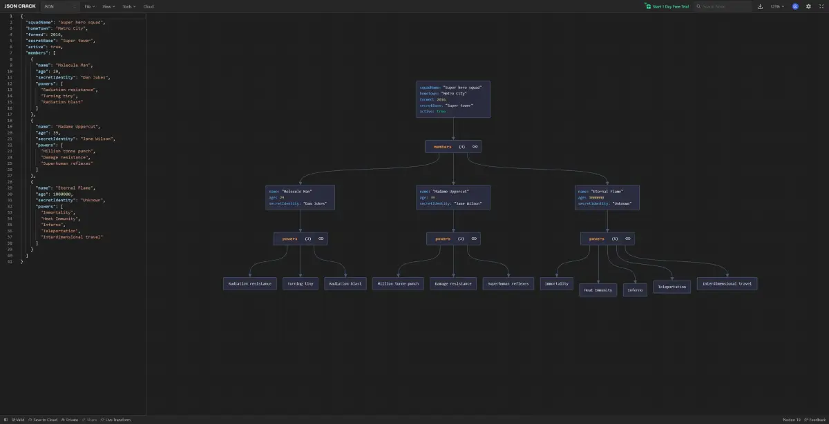 JSON Crack Editor