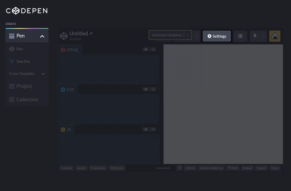 Add New Project and Settings